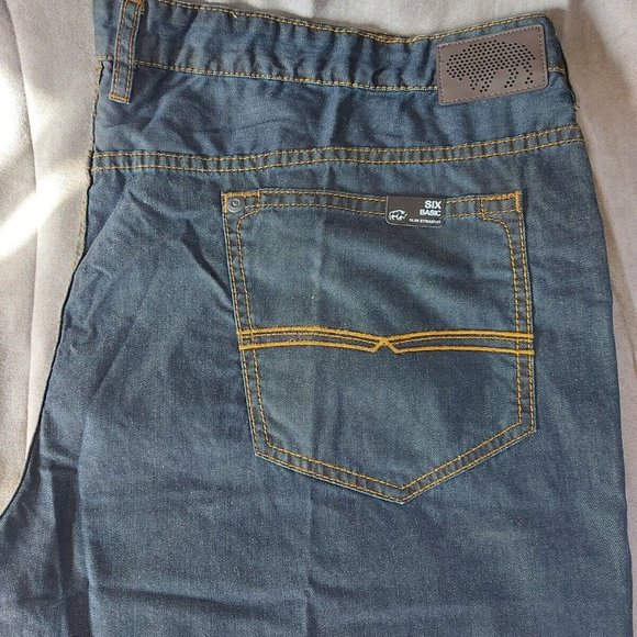 NEW Buffalo David Bitton 50×35 Six Basic Jeans Slim Straight Big and Tall - Picture 5 of 7